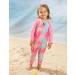 UV Protection Baby Girl Swimming Costume 18-24 Months with Sun Hat - Fish Scales Design | 0-3 Years | Rash Guard One Piece Swimsuit - Buy Online on GoSupps.com