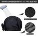 YQC Luxury Reusable Waterproof Shower Cap for Women - Adjustable Elastic Hair Cap - Cute Bow Design - Black- Ideal for Long, Short, and Curly Hair - Buy Online on GoSupps.com