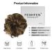 FESHFEN 100% Human Hair Messy Bun - Curly Hair Scrunchie Updo Extension 4P27# Brown Mixed Blonde - Buy Online on GoSupps.com