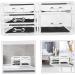 BRIGHTFUFU Transparent Cosmetic Box Clear Plastic Containers Eyeshadow Organizer Desktop Makeup Organizer Set - Buy Online on GoSupps.com