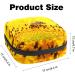 Menstruation Pad Bag with Zipper | Women's Napkin & Tampon Bag - Bee & Yellow Flower Design - Buy Online on GoSupps.com