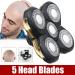 Pilarmuture 5 Head Shaver Replacement Heads - Easy Install Electric Razor Blades for Bald Men - Premium Quality Blue - Buy Online on GoSupps.com