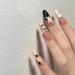 KEMKEY Handmade Nail Art Wear Nail Hand-painted Stars White False Nails Removable Long Models(Medium) - Buy Online on GoSupps.com
