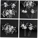 DOITOOL 1 Set White Outfit Flower Headpiece for Women Pearl Hair Side Comb Wedding Hair Comb Hair Clip Wedding Pearl Hair Comb Miss Metal Rhinestone Plastic Hairpin The Flowers - Buy Online on GoSupps.com