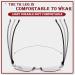 Sapphire High Hardness Anti-Blue Progressive Reading Glasses - No Frame Black +1.00 | Ideal for Ages 45-49 | International Shipping Available - Buy Online on GoSupps.com