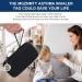 MGZNMTY Travel Case for Asthma Inhalers & Spacers - Durable Holder with Alert Tag Medical Card & Shoulder Strap - Black | Compatible for Adults & Children - Buy Online on GoSupps.com