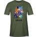 Personalized Cat Lover T-Shirt for Men - Custom Gift by Shirtracer - Army Green - Buy Online on GoSupps.com