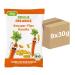 FRECHE FREUNDE organic crispy carrot flips no added sugar snack for children and babies from 1 year vegan pack of 9 (9x30g)