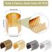 PandaHall 200pcs Metal Clip End Caps for Jewelry Making - 4 Colors Leather Rope Fasteners for Bracelets, Necklaces, and DIY Crafts - Buy Online on GoSupps.com
