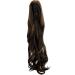 Shop Natural Ombr Pferdeschwanz Extension 18 Inch - Clip-in Wavy Dark Brown & Light Reddish Brown Hair (45.7 cm) for Beautiful Length - Buy Online on GoSupps.com