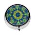 Yin Yang Totemround Pill Box 3 Compartment Round Pill Box Organizer Portable Travel Pill Box for Traveling.