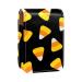Halloween Candy Corn Black LipGloss Holder Lipstick Case Portable Makeup Bag Travel Lipstick Organizer Case with Mini Lipstick Storage Box for Women Multi -Color 9.5x2x7 cm/3.7x0.8x2.7 in