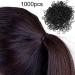 1000Pcs Black Elastic Hair Ties - Women/Girls Ponytail Holders - Buy Online on GoSupps.com