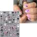 5D Halloween Nail Stickers 4 Sheets 5D Self-Adhesive Embossed Pink Nail Decal Pumpkin Ghost Nail Art Decoration Design Supplies - Buy Online on GoSupps.com