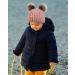 Baby Satin Lined Beanie with Pom Pom | Hat Hut Toddler Winter Hat for Boys & Girls | Pink 2 Poms - Buy Online on GoSupps.com