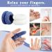 Finger Bandage Finger Roll Tubular Bandage Finger Cots Dressings - 40 Pcs, Blue & White - Protects Finger Tips from Sprains and Swelling - 9.3 * 1.2 Inch - Buy Online on GoSupps.com
