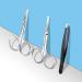 MSDADA 3 Pcs Facial Hair Scissors Set - Stainless Steel Trimmer for Men & Women | Beard, Mustache, Eyebrow, Nose Scissors for Small Detail Grooming - Buy Online on GoSupps.com