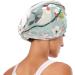 Super Absorbent Cute Birds & Flowers Hair Towel 2 Pack - Quick Dry Hair Turbans for Women & Girls - Buy Online on GoSupps.com
