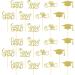 Graduation Cupcake Toppers 24 Pack 2023 Graduation Cupcake Toppers Class of 2023 Graduation Cupcake Toppers Diploma Grad Caps Cake Toppers Picks for Graduation Joberio Gold - Buy Online on GoSupps.com