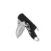 Kershaw Cinder Multi-Function Folding Pocketknife (1025) 1.4 Inch 3Cr13 Stonewashed Blade Manual Opening Liner Lock Bottle Opener Keychain Carry Black Glass-Filled Nylon Handle 0.9 oz