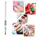 Accmor 3D Acrylic Nail Brush - Kolinsky Bristle, Size #2 - Non-Slip Handle - Silver Metal - Pack of 1 - Buy Online on GoSupps.com