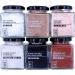 DAMUNE Sels Gourmet: Sel noir Hawaii (200g) Sel rouge Alaea Hawaii (200g) Flocons de sel de Chypre (100g) Fleur de Sel Delta de l'Ebre (150g) Sel Kala Namak (200g) et Sel rose (200g)
