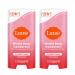 Lume Natural Deodorant - Underarms and Private Parts - Aluminum Free, Baking Soda Free, Hypoallergenic, and Safe For Sensitive Skin - 2.2 Ounce Cream Stick Two-Pack (Peony Rose)
