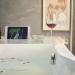 Acrylic Bathtub Tray Caddy with Non-Slip Surface and Gold Handles - Buy Online on GoSupps.com