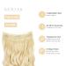 Gairyan Secret Hair Extensions with Wire - 45cm Adjustable Invisible Synthetic Hair Long Wavy Curly Bleaching Blonde Tress - Buy Online on GoSupps.com