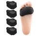 Metatarsal Pads 4 Pairs Ball of Foot Cushions for Women and Men Foot Pads for Pain Relief for Shoes Pads Bunion Forefoot Pads Foot Cushion for Ball of Feet (Black)
