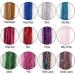 12 Colors Hair Lametta - 1800 Strands Glitter Hair Extensions for Women & Girls - 100cm Tinsel Highlights - Buy Online on GoSupps.com