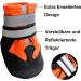 LEEKO Dog Shoes - Anti-Slip Paw Protection Boots for Large Dogs | Reflective Straps & Velcro Fastener | 4-Set Orange XL - Buy Online on GoSupps.com