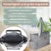 Buy Micu Micu Diaper Bag Stroller - Large Capacity Waterproof Includes Diaper Pad - Perfect Mommy & Clinic Bag - 50x14x30cm Gray - Buy Online on GoSupps.com