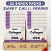 GoBeDo Collagen Protein Chips First Collagen-Based Snack 13g Protein Low Carb Keto Friendly Healthy Chips & Crisps Alternative to Collagen Powder 10 Bags Sweet Chilli Pepper Flavor - Buy Online on GoSupps.com
