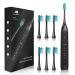 Sonic Electric Toothbrush for Adults - High Power Rechargeable Toothbrushes  5 Modes  3 Hours Fast Charge for 60 Days  Smart Timer