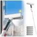 RRRYYYZZ 75'' Spray Squeegee for Window Cleaning with 4-Section Extension Pole 4 in 1 Windshield Cleaner Tool Window Washer with Sewage Collector and 5 Pads
