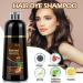  BLSFXROE Black Hair Dye Shampoo 3 in 1 Instant Black Hair Dye Shampoo for Men and Women 500ml Brown - Buy Online on GoSupps.com