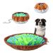 Snuffle Mat for Dogs Pet Snuffle Mat Food Sniffing Feeding Mat Natural Foraging Skills Slow Feeding Puppy Training Mat for Boredom and Stress Relief Encourages Dogs (Blue Green)