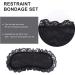 Soft Lace Eye Mask Set - Comfortable Sleep & Travel Accessory for Shading Eyes, Home & Meditation - Adjustable Fit (Black 2pcs) - Buy Online on GoSupps.com