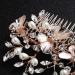 Kercisbeauty Light Champagne Hair Comb | Wedding Bridal Headpiece for Women | Bridesmaid Gift (Rose Gold) - Buy Online on GoSupps.com