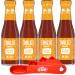 Taco Bell Mild Sauce 7.5 Ounce (Pack of 4) with By The Cup Swivel Spoons