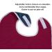 Waterproof Adult Bib with Crumb Catcher - Machine Washable Clothing Protector in Maroon - Buy Online on GoSupps.com