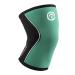Reh band Kniebandage strength sport knee support for cross fit & heavy training Knee Sleeve from 5 mm neoprene in many colors & sizes unisex XS Emerald green/black - 1 piece