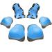 LEDIVO Knee Pads for Adult/Child Elbows Pads Wrist Guards 3 in 1 Protective Gear Set for Skateboarding Skate Inline Riding Scooter Roller Skater Blue1 Small