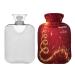KCLDECI hot bottle with cover Christmas tree 2 l hot water bottle hot water bag for foot warmer pain relief hot and cold therapy cramps