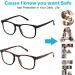Blue Light Blocking Glasses for Men and Women - Anti Glare Computer Glasses - 400 UV Protection - Square Tortoise and Black Frames - Buy Online on GoSupps.com