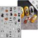 JMEOWIO 9 Sheets Halloween Ghost Cute Nail Art Stickers Decals Self-Adhesive Nail Supplies Nail Art Design Decoration Accessories - Buy Online on GoSupps.com
