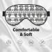 Shop Elephant Pattern Unisex Sleep Eye Mask | Soft Travel Eye Shade Cover for Yoga & Shift Work - International Shipping Available - Buy Online on GoSupps.com