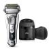 Braun Series 9 9376Cc Latest Generation Electric Shaver Rechargeable & Cordless Electric Razor for Men - Clean&Charge Station Fabric Travel Case 1 Count
