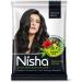 Nisha Henna Based Natural Black Hair Color 10 Gm Pack of 10 Henna Hair Color For Men and Women Black Hair Color